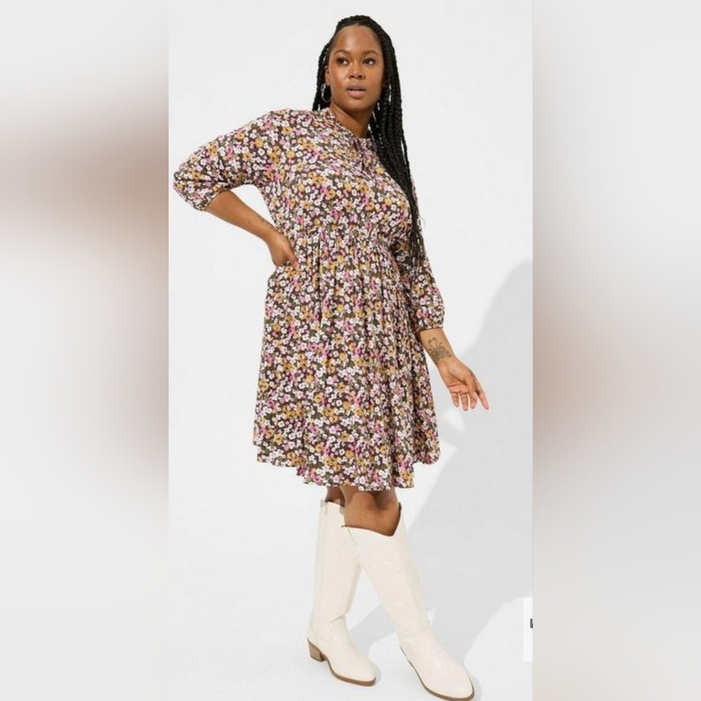 Torrid dress NWT color burgundy